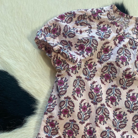 Crewcuts matching set printed puff-sleeve blouse and ruffle pull-on shorts - Picture 8 of 11